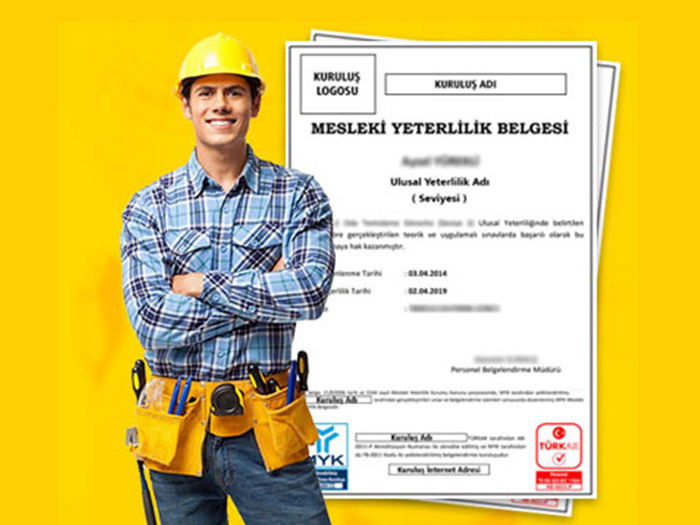 MYK Mesleki Yeterlilik Belgesi